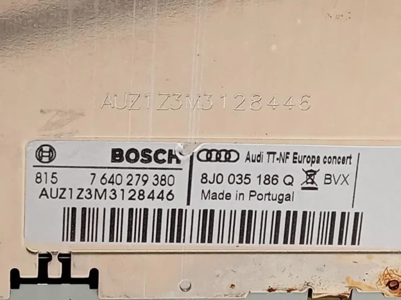 Unità Autoradio 8J0 035 186 Q Audi TT 8J3 2010