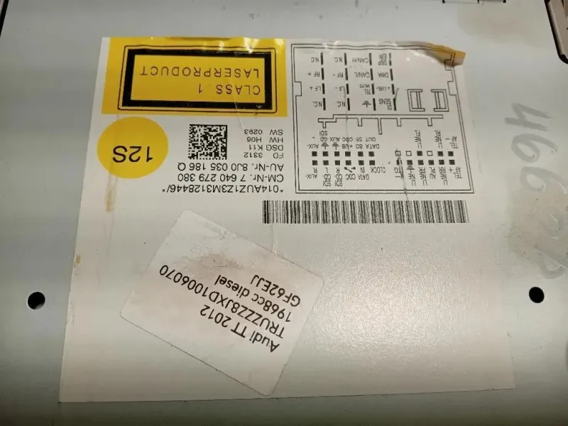 Unità Autoradio 8J0 035 186 Q Audi TT 8J3 2010