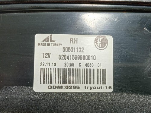 Fanale POST DX 50513400 Alfa Romeo Giulietta 2010