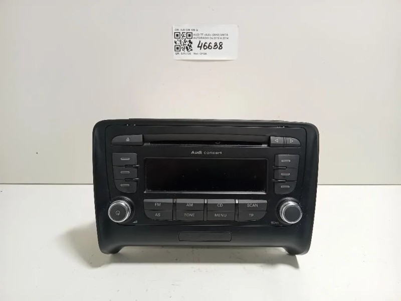 Unità Autoradio 8J0 035 186 Q Audi TT 8J3 2010