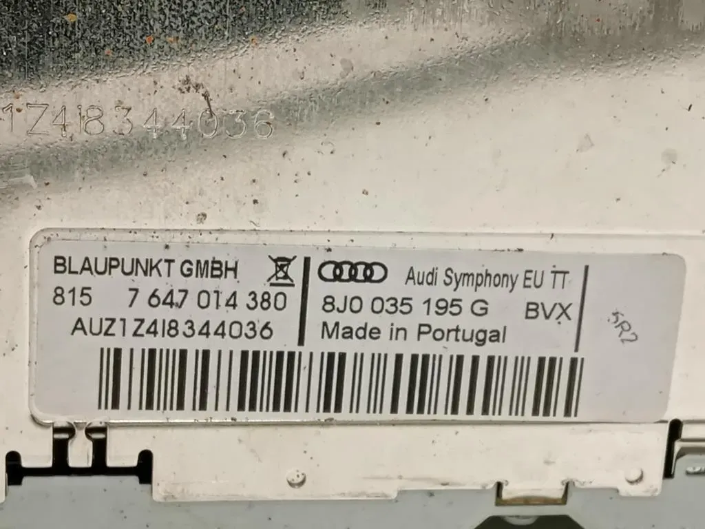 Unità Autoradio 8J0 035 195 Q Audi TT 8J3 2010