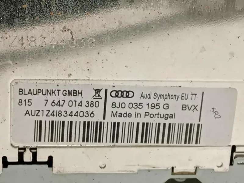 Unità Autoradio 8J0 035 195 Q Audi TT 8J3 2010