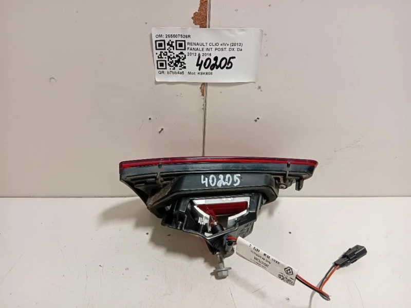 Fanale INT POST DX 265507526R Renault CLIO IV 2013