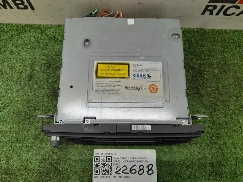 Unità Autoradio 65129258278 Bmw Serie 1 E82 Coupe 2005