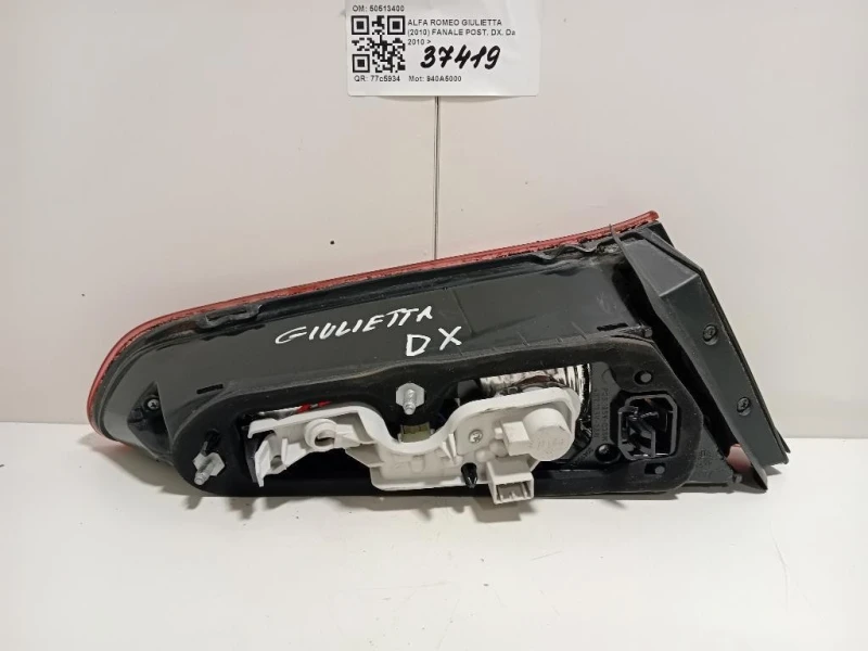 Fanale POST DX 50513400 Alfa Romeo Giulietta 2010