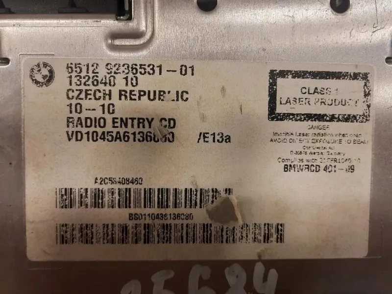 Unità Autoradio 6512 9236531-01 Bmw Serie 1 E82 Coupe 2005