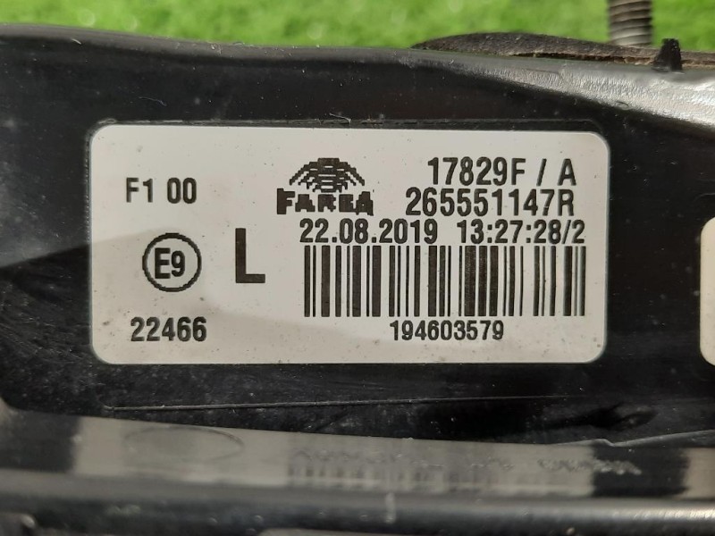 Fanale INT POST DX 17829F Renault CLIO V 2019