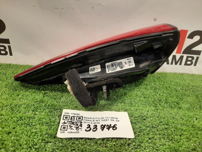 Fanale INT POST DX 17829F Renault CLIO V 2019