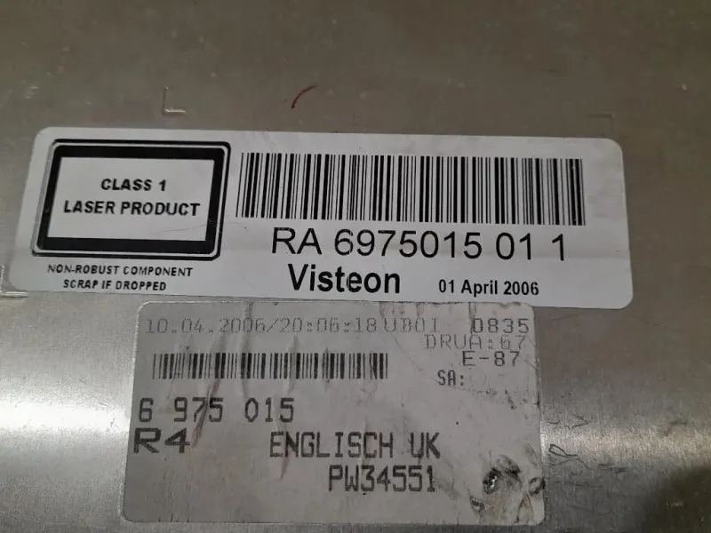 Unità Autoradio RA6975015011 Bmw Serie 1 E87 Berlina 2005