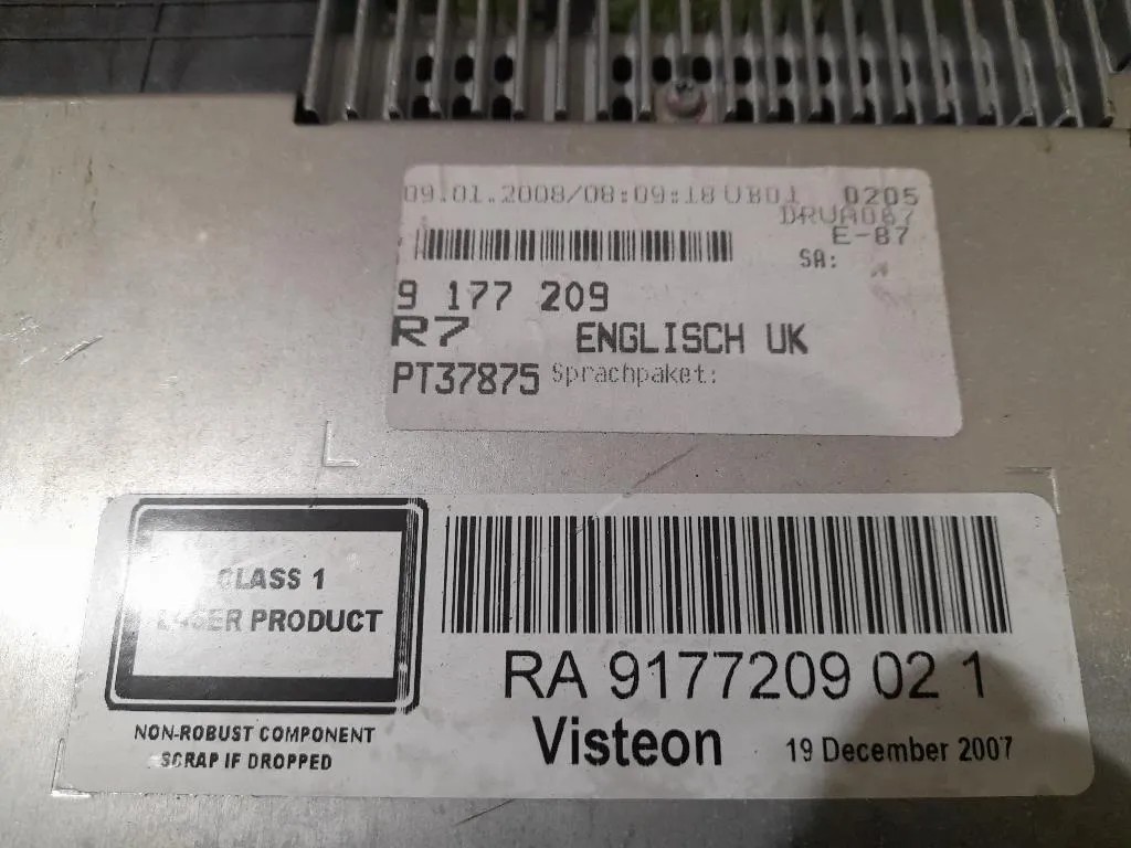 Unità Autoradio 9177209021 Bmw Serie 1 E87 Berlina 2005