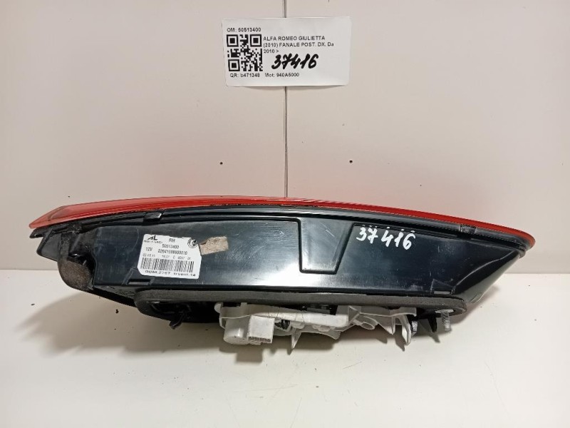 Fanale POST DX 50513400 Alfa Romeo Giulietta 2010