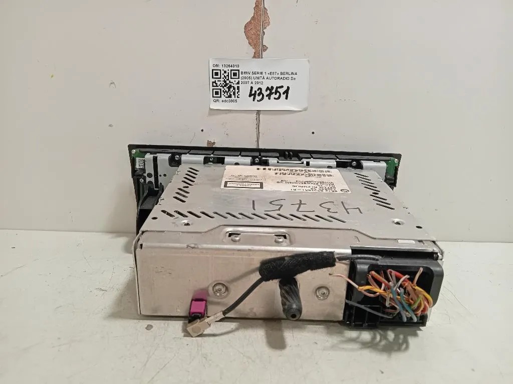 Unità Autoradio 13264010 Bmw Serie 1 E87 Berlina 2005