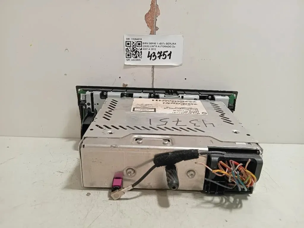 Unità Autoradio 13264010 Bmw Serie 1 E87 Berlina 2005