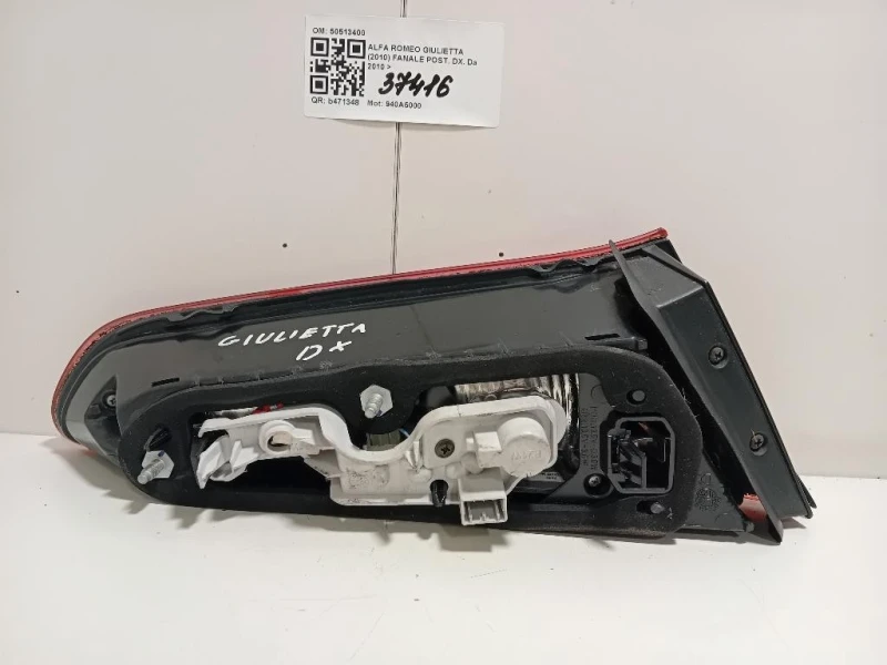 Fanale POST DX 50513400 Alfa Romeo Giulietta 2010