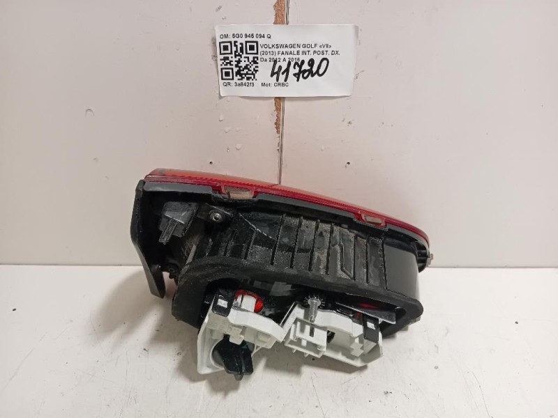 Fanale INT POST DX 5G0 945 094 Q Volkswagen GOLF VII 2013