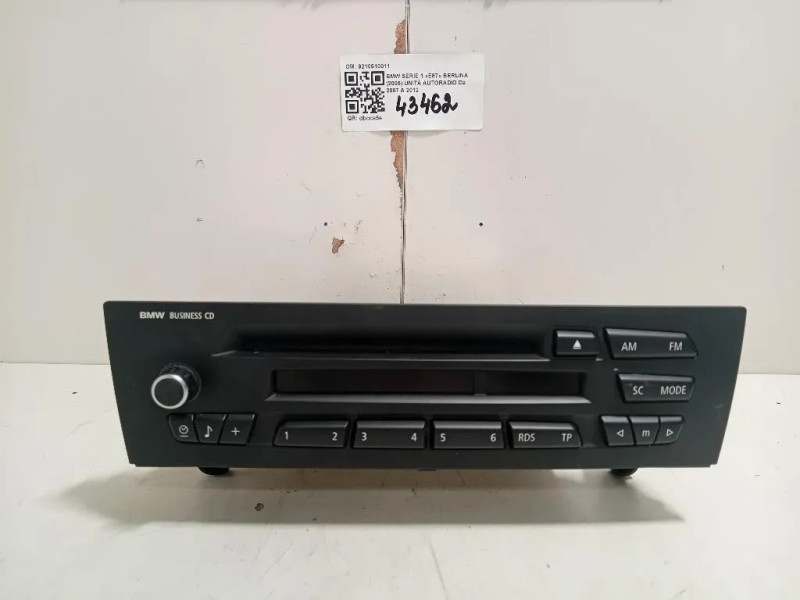 Unità Autoradio 9210510011 Bmw Serie 1 E87 Berlina 2005
