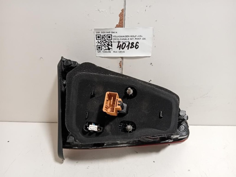 Fanale INT POST DX 5G0 945 094 H Volkswagen GOLF VII 2013