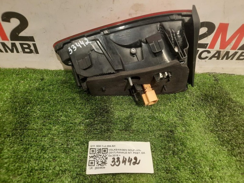 Fanale INT POST DX 5G0 945 094AH Volkswagen GOLF VII 2017