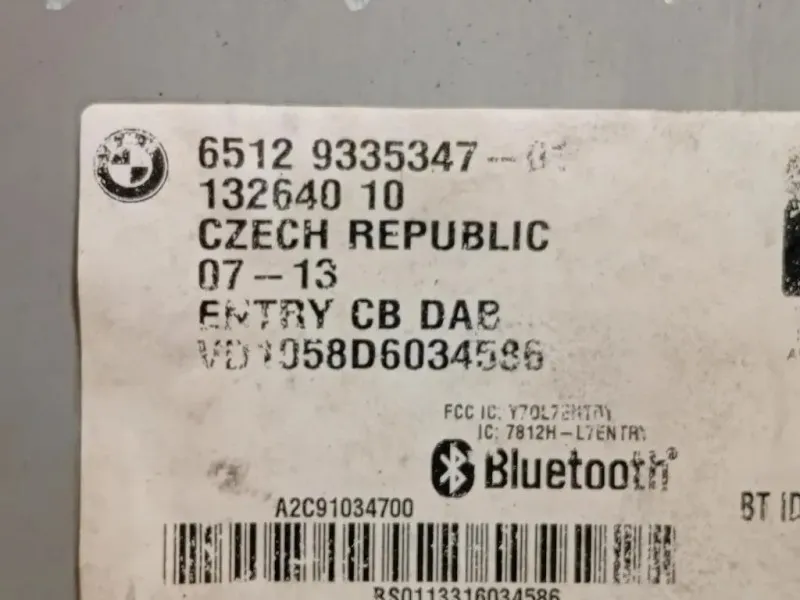 Unità Autoradio 65129335347 Bmw Serie 1 F20 Berlina 2012