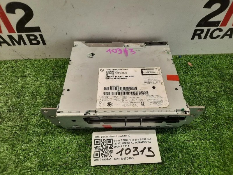 Unità Autoradio 65129290996 132640 10 Bmw Serie 1 F20 Berlina 2012