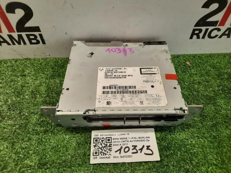 Unità Autoradio 65129290996 132640 10 Bmw Serie 1 F20 Berlina 2012