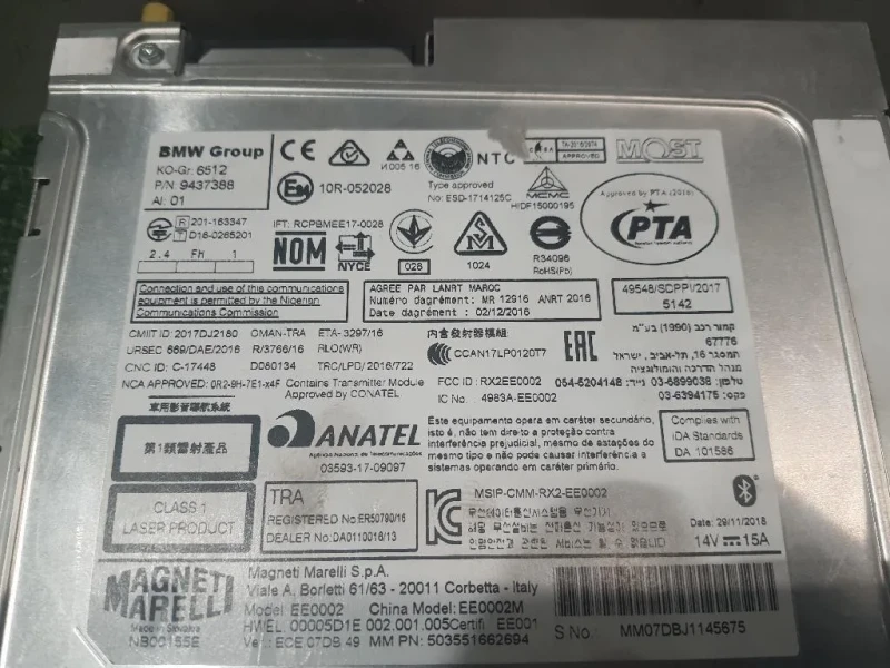 Unità Autoradio 65129437388 Bmw Serie 1 F20 Berlina 2015