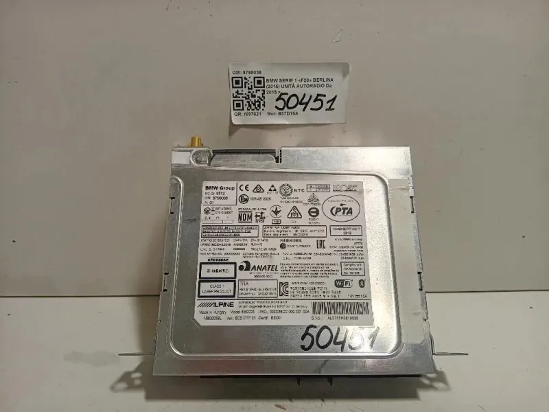 Unità Autoradio 8798036 Bmw Serie 1 F20 Berlina 2015