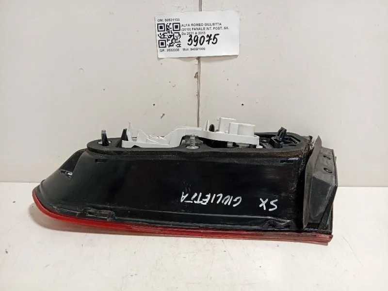 Fanale INT POST SX 50531133 Alfa Romeo Giulietta 2010