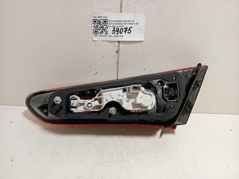 Fanale INT POST SX 50531133 Alfa Romeo Giulietta 2010