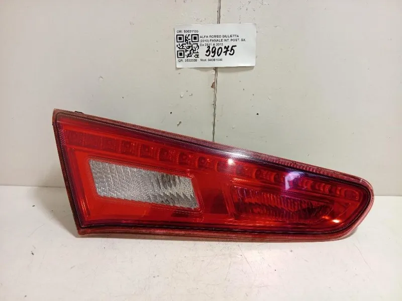Fanale INT POST SX 50531133 Alfa Romeo Giulietta 2010