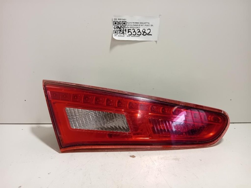 Fanale INT POST SX 50513401 Alfa Romeo Giulietta 2010