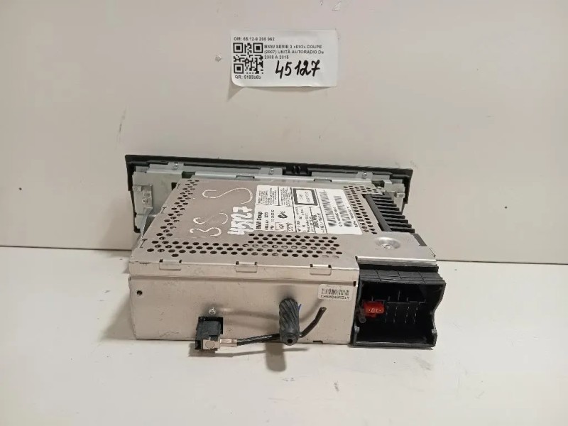 Unità Autoradio 65129205962 Bmw Serie 3 E92 Coupe 2007
