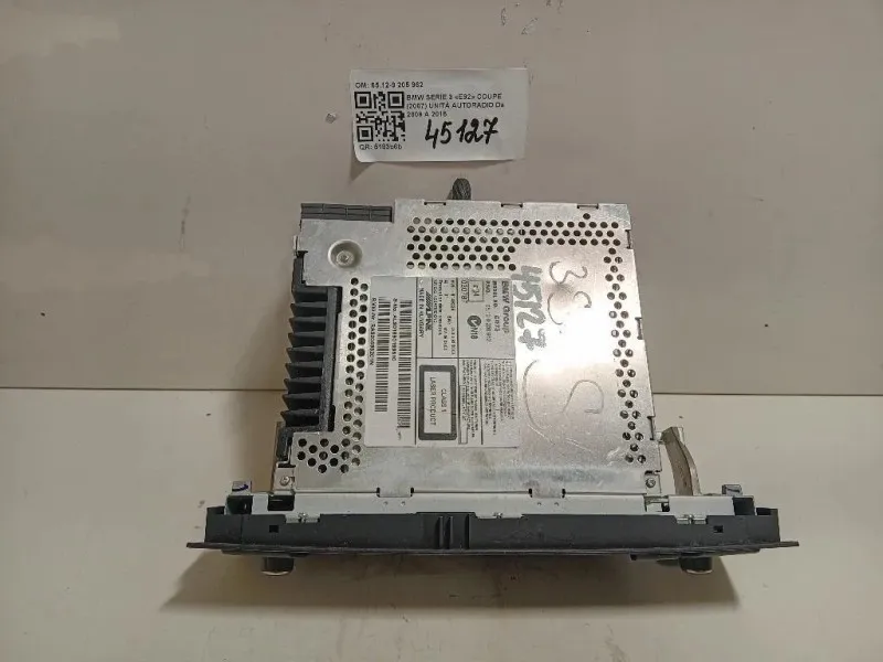 Unità Autoradio 65129205962 Bmw Serie 3 E92 Coupe 2007
