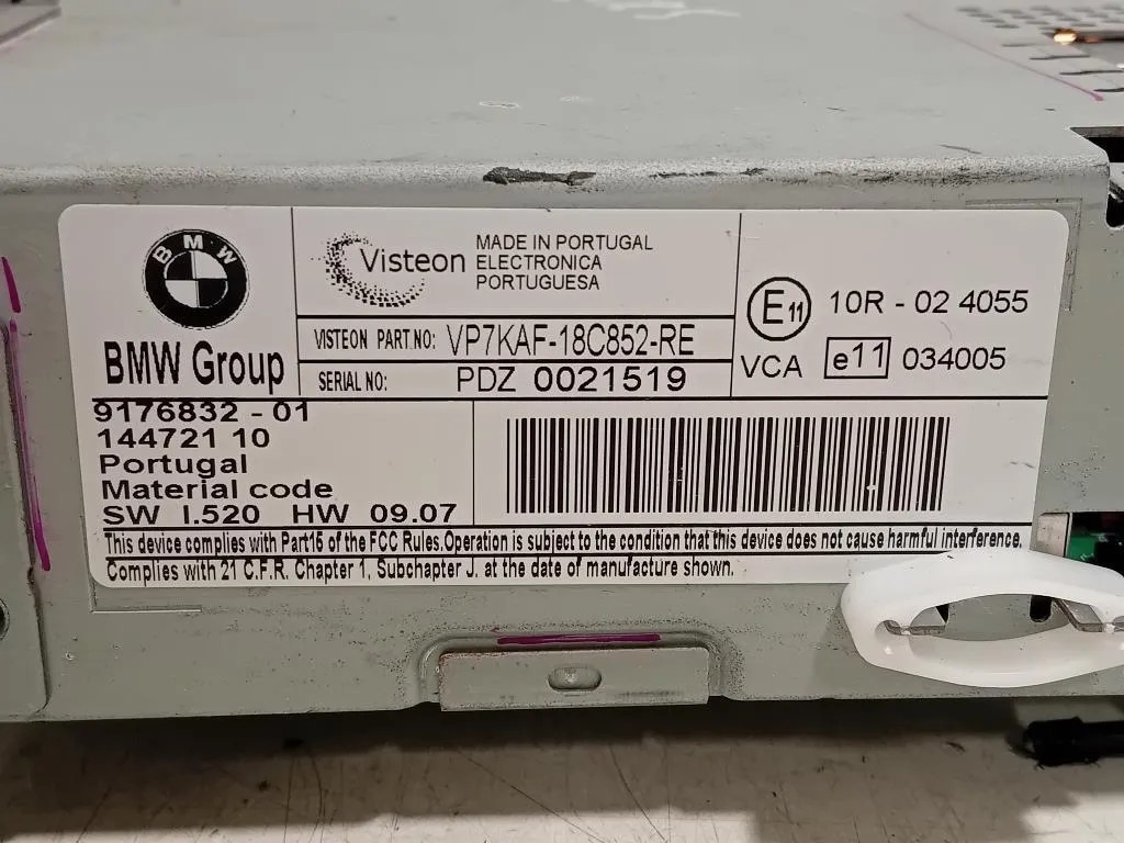 Unità Autoradio 9176832-01 Bmw Serie 5 E60 Berlina 2004