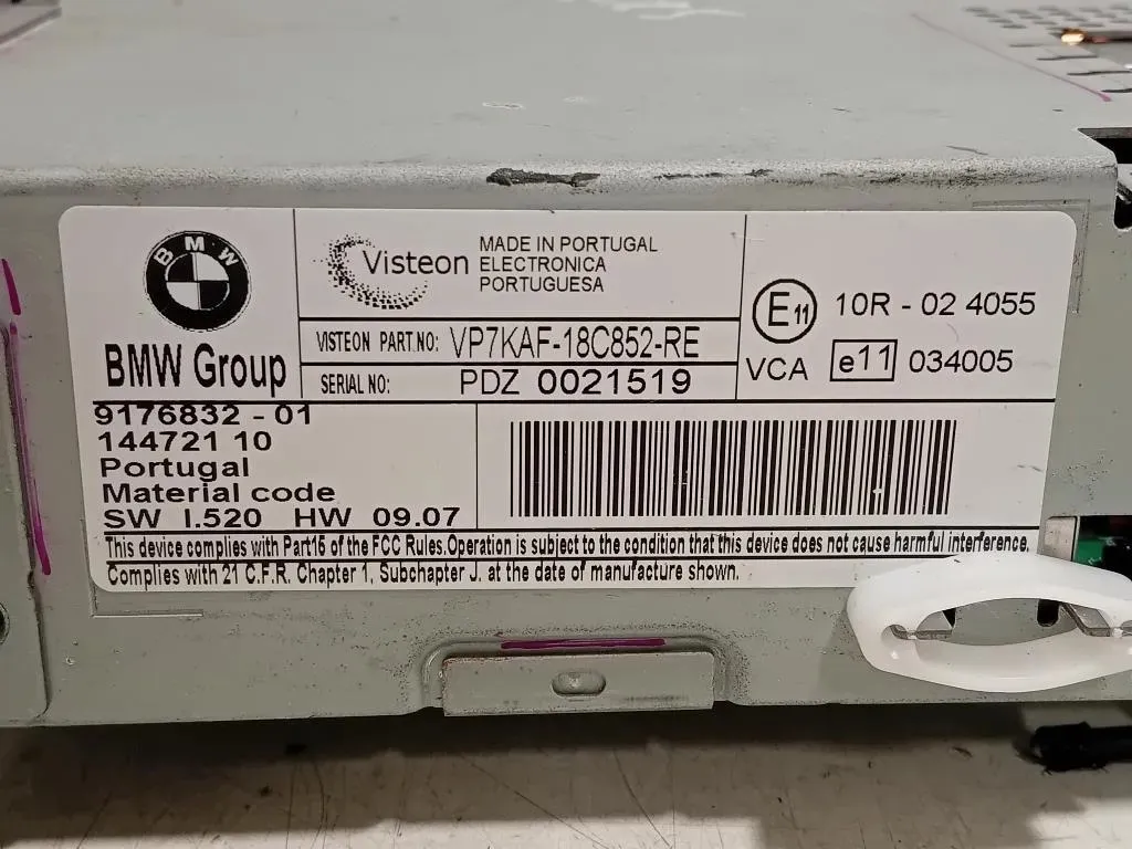 Unità Autoradio 9176832-01 Bmw Serie 5 E60 Berlina 2004