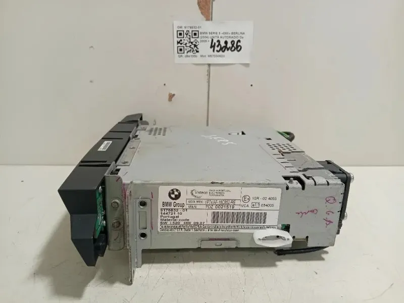 Unità Autoradio 9176832-01 Bmw Serie 5 E60 Berlina 2004