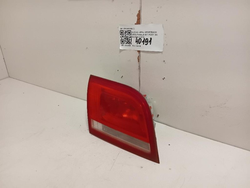 Fanale INT POST SX 8P4 945 093 D Audi A3 8PA Sportback 2010