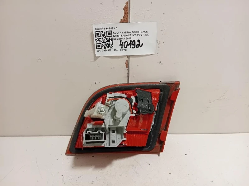 Fanale INT POST SX 8P4 945 093 D Audi A3 8PA Sportback 2010