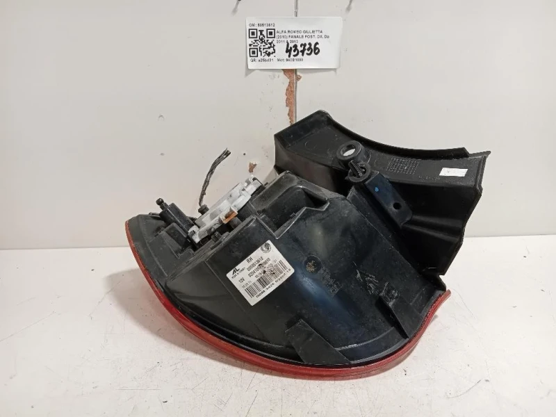 Fanale POST DX 50513612 Alfa Romeo Giulietta 2010
