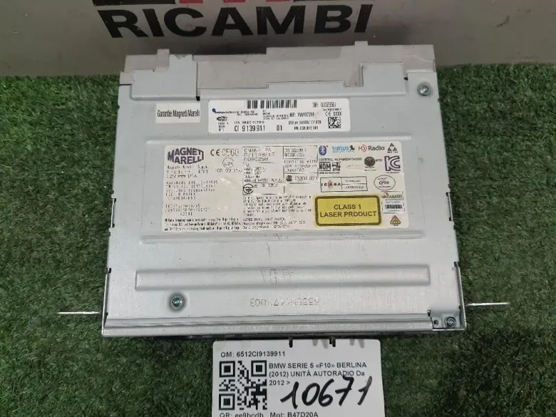 Unità Autoradio 6512CI9139911 Bmw Serie 5 F10 Berlina 2012