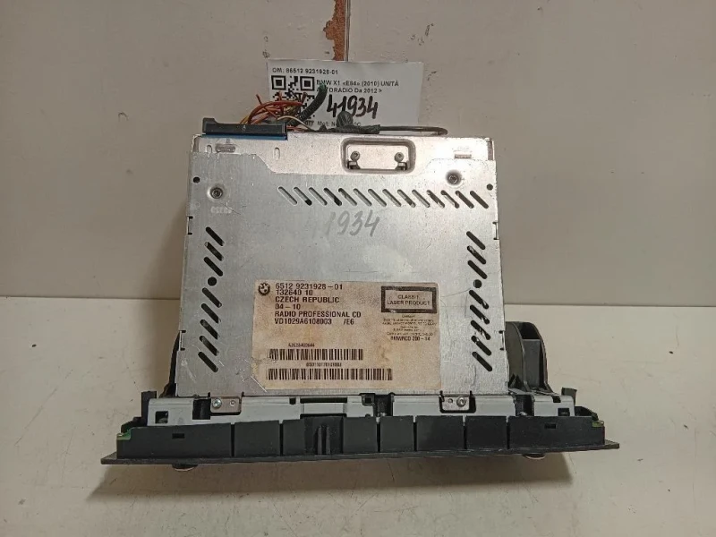 Unità Autoradio 86512 9231928-01 Bmw X1 E84 2010