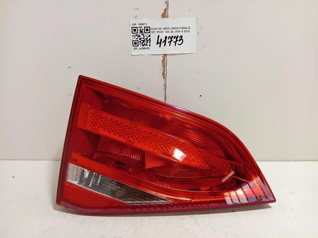 Fanale INT POST SX 166973 Audi A4 8K2 2008
