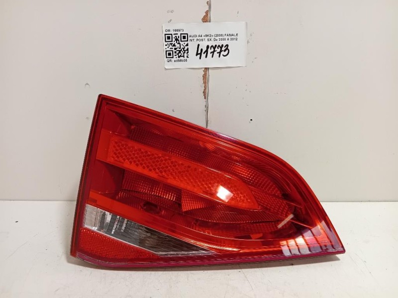 Fanale INT POST SX 166973 Audi A4 8K2 2008