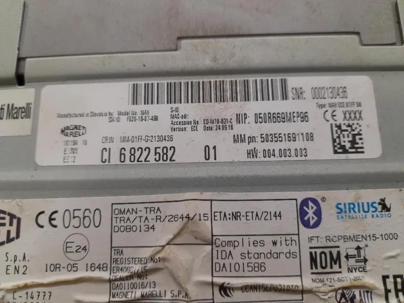 Unità Autoradio 6822582 Bmw X1 F48 2015