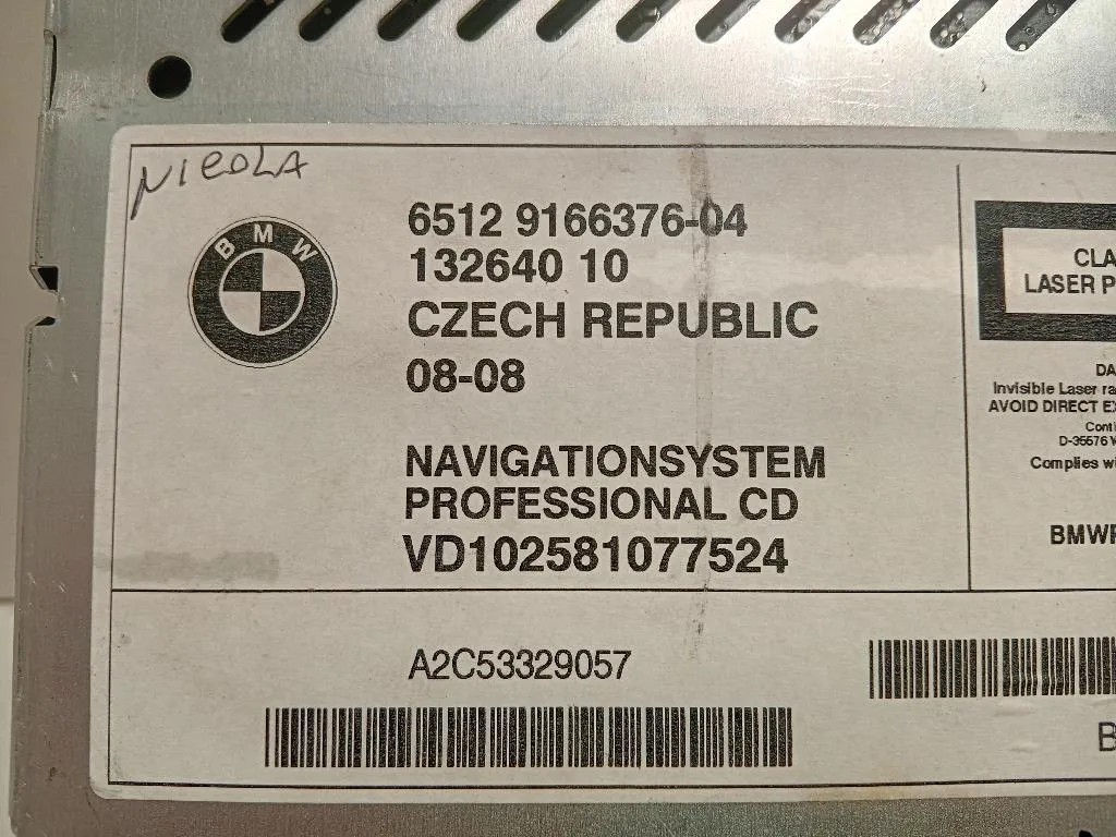 Unità Autoradio 6512 9166376-04 Bmw X3 E83 2004