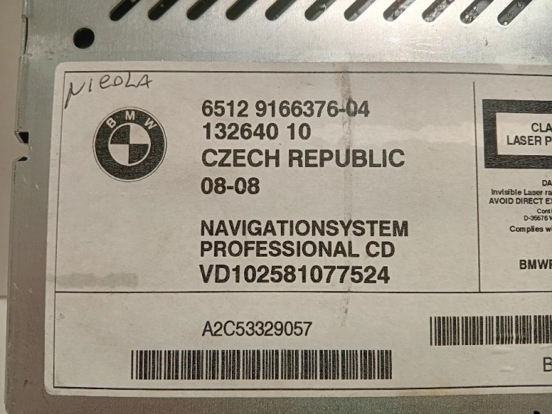 Unità Autoradio 6512 9166376-04 Bmw X3 E83 2004
