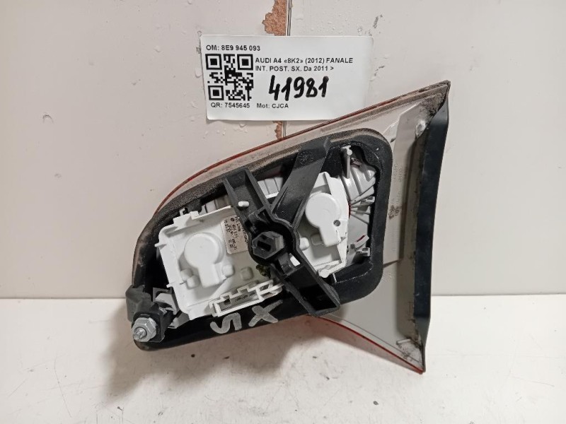 Fanale INT POST SX 8E9 945 093 Audi A4 8K2 2012