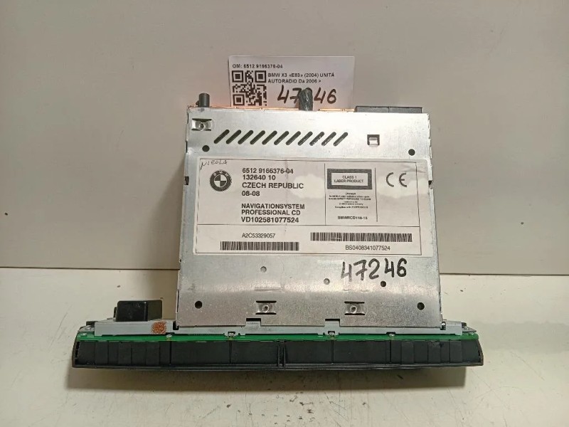Unità Autoradio 6512 9166376-04 Bmw X3 E83 2004