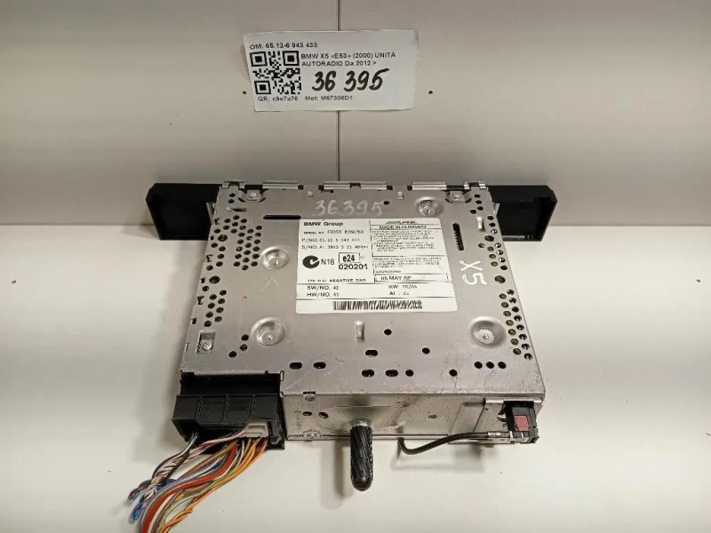 Unità Autoradio 6512-6 943 433 Bmw X5 E53 2000