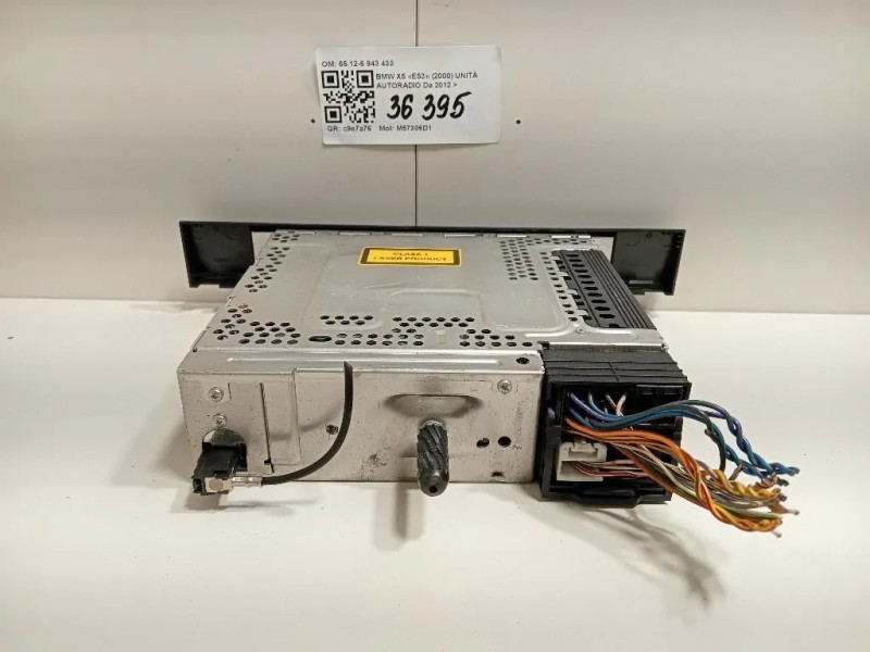 Unità Autoradio 6512-6 943 433 Bmw X5 E53 2000